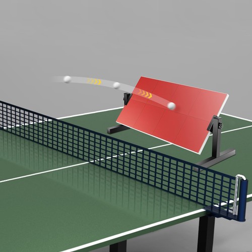 Table tennis return - table,