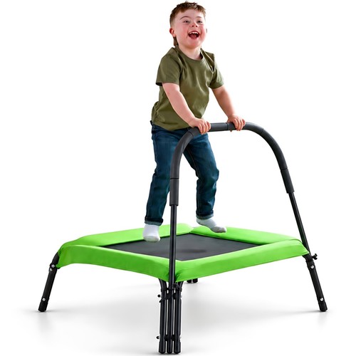Toddler trampoline with - with, handle